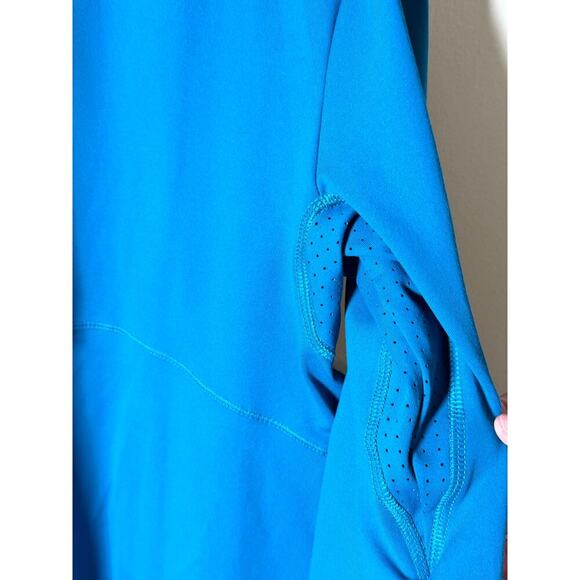 Layer 8 Blue Qwick Dry Long Sleeves Athletic 1/4 Zip Pullover Sweatshirt Size XL - Picture 4 of 8